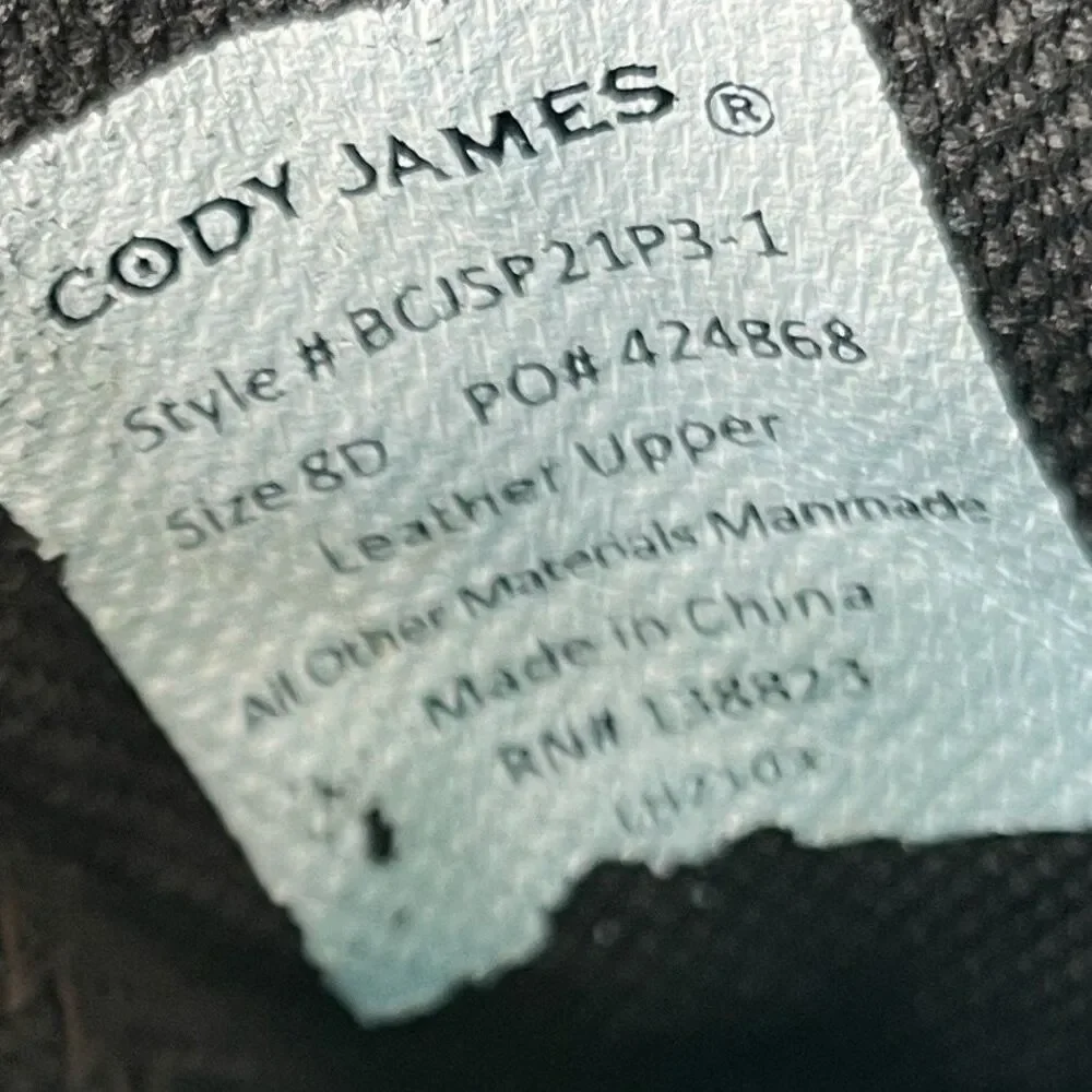 Cody James Mens ASE7 US 8 D Star Lite Performance Western Boots NEEDS INSOLES